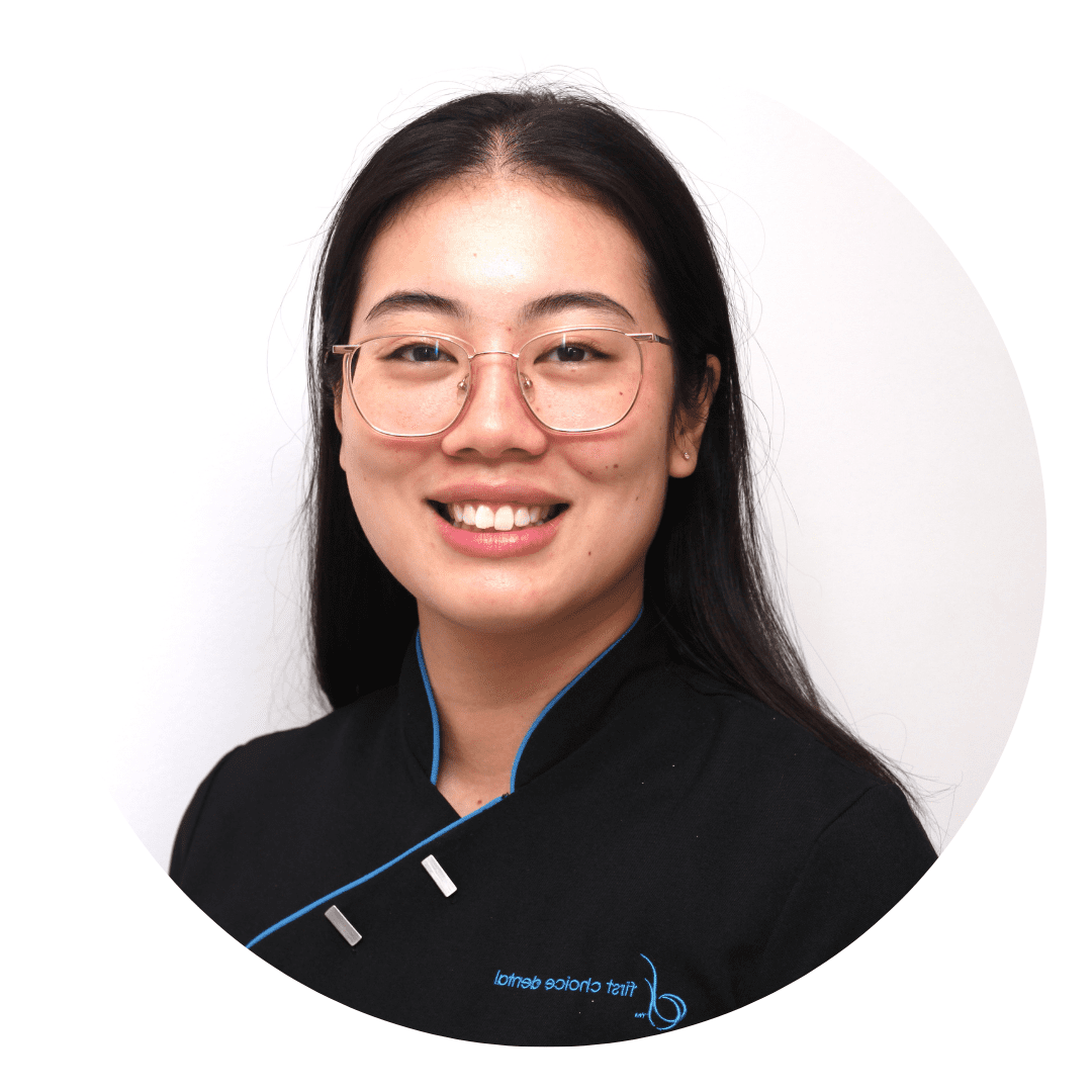 Angela is an Oral Health Therapist at First Choice Dental, always greeting patients with a warm smile in her scrubs. Combining professionalism with genuine compassion, Angela ensures every patient receives exceptional care in a comfortable and supportive environment.